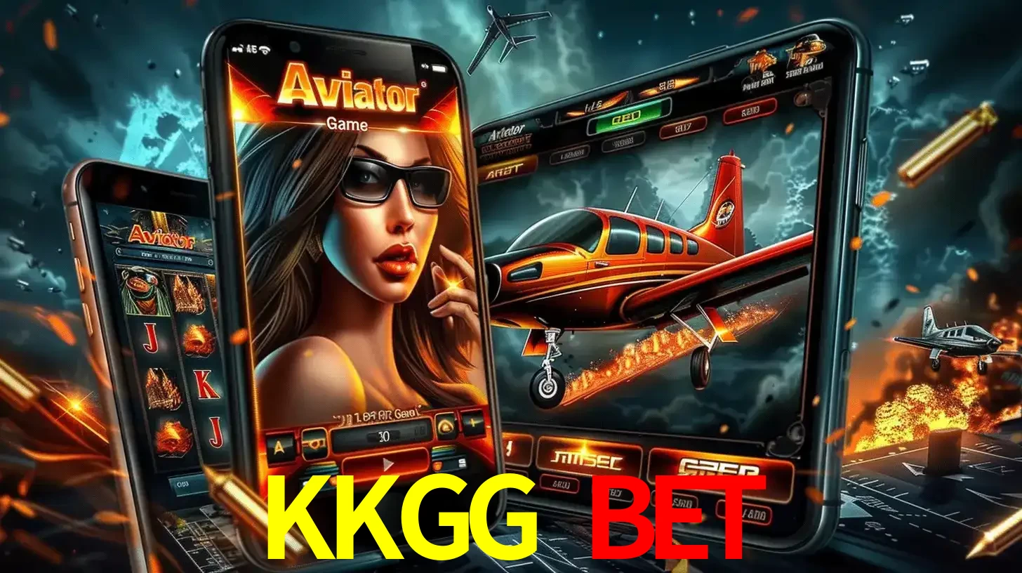 O popular jogo de apostas Aviator exibido em vários celulares e tablets, mostrando a interface emocionante e a ação de voo disponíveis para jogar agora no KKGG BET.