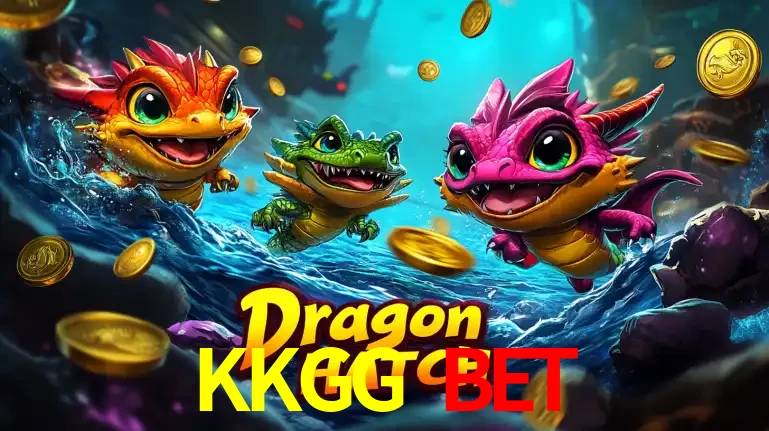 Arte promocional do jogo Dragon Hatch com três adoráveis dragões bebês nadando entre moedas de ouro, um dos slots mais divertidos para jogar no cassino KKGG BET.