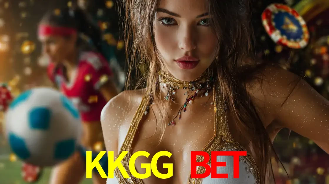 Mulher elegante representando a combinação de glamour e emoção das apostas esportivas, com uma jogadora de futebol ao fundo, destacando a ação no KKGG BET.