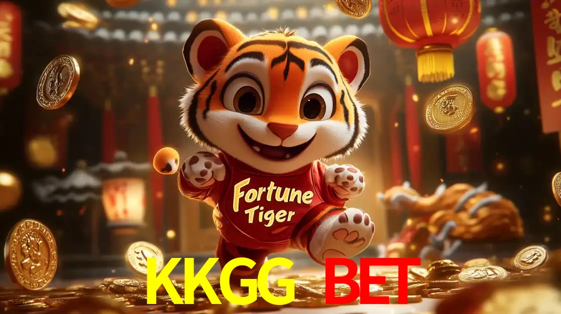 O alegre personagem do Fortune Tiger correndo sobre um caminho de moedas de ouro, simbolizando os grandes prêmios e a diversão do popular jogo de slot do KKGG BET.