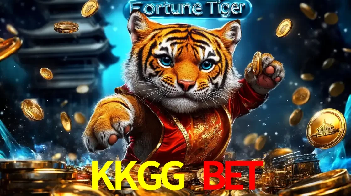 Imagem promocional do jogo de slot Fortune Tiger, com um tigre majestoso em traje tradicional cercado por uma fortuna em moedas de ouro, disponível agora no cassino KKGG BET.